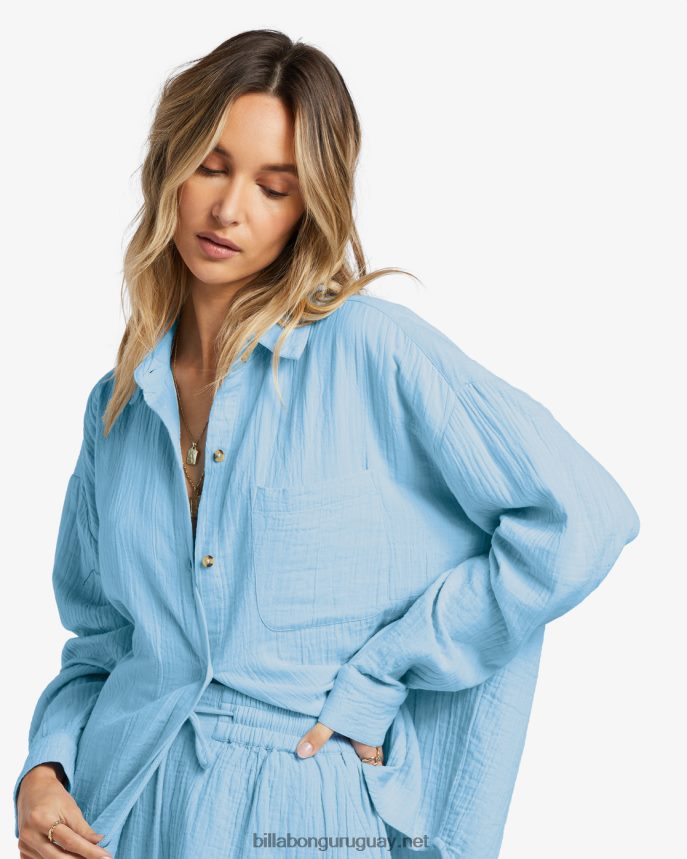justo en la camisa de manga larga mujer cielo de verano DR68441754 Billabong