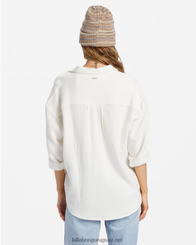 justo en la camisa de manga larga mujer cristal de sal DR68441761 Billabong
