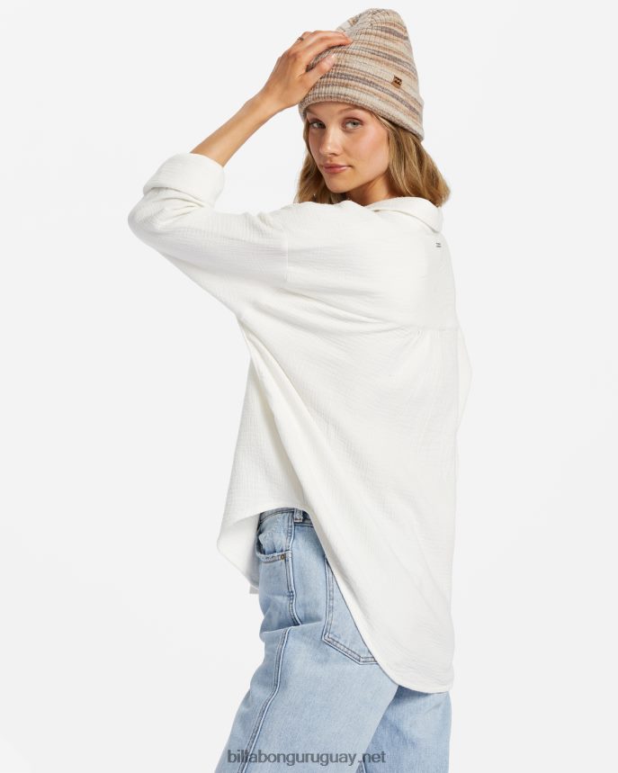 justo en la camisa de manga larga mujer cristal de sal DR68441761 Billabong