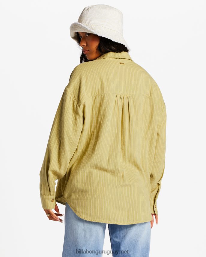 justo en la camisa de manga larga mujer palta DR68442088 Billabong