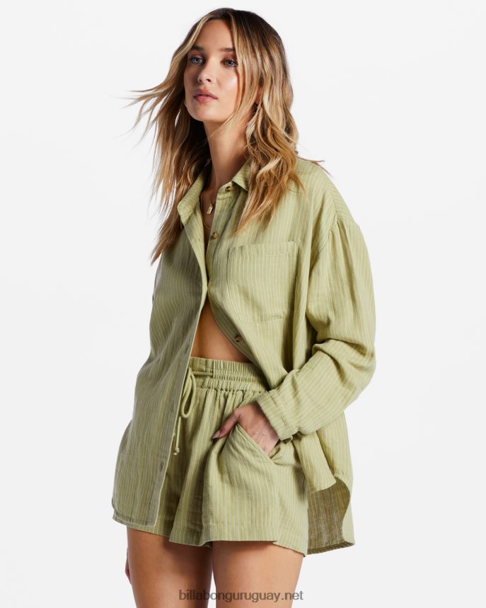 justo en la camisa de manga larga mujer palta DR68442088 Billabong