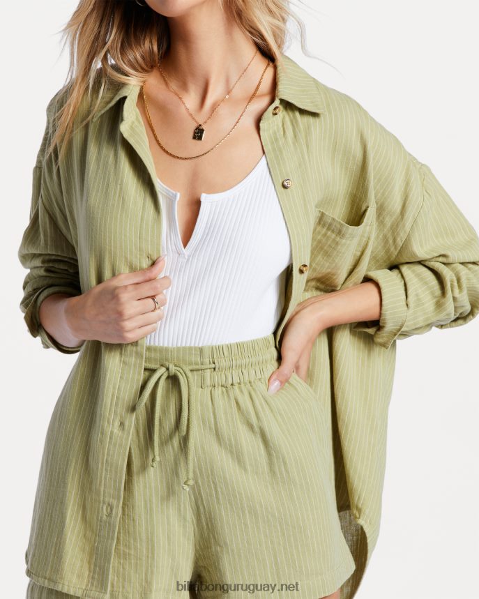 justo en la camisa de manga larga mujer palta DR68442088 Billabong
