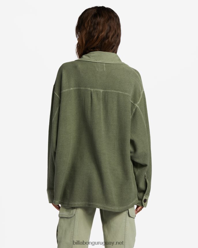 sobrecamisa extragrande anytime lite mujer amor ejército DR68441770 Billabong