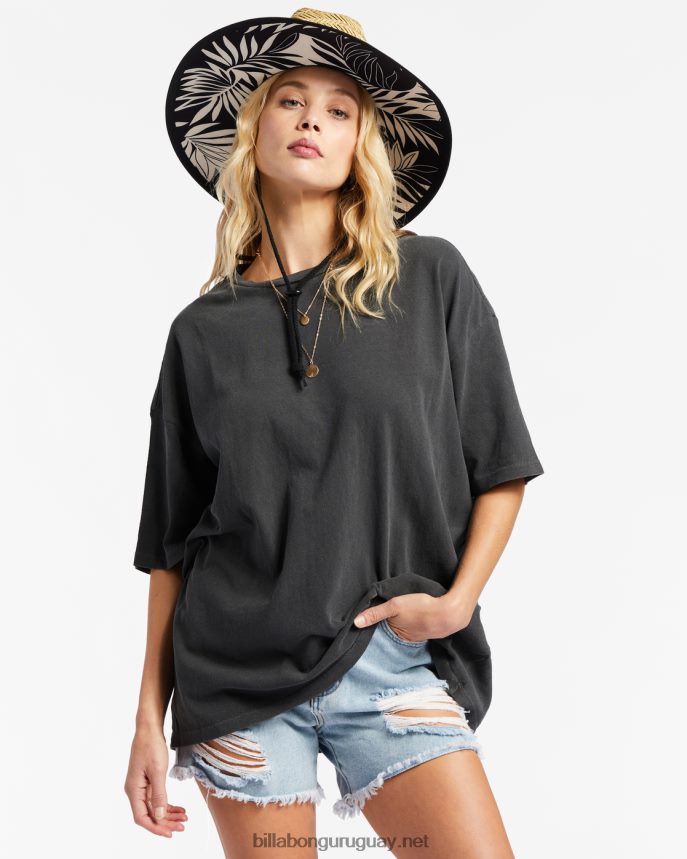 Camiseta Essentials True Boy mujer apagado negro DR68441990 Billabong