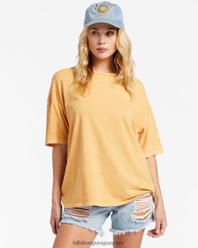 Camiseta Essentials True Boy mujer polvo de oro DR68442155 Billabong