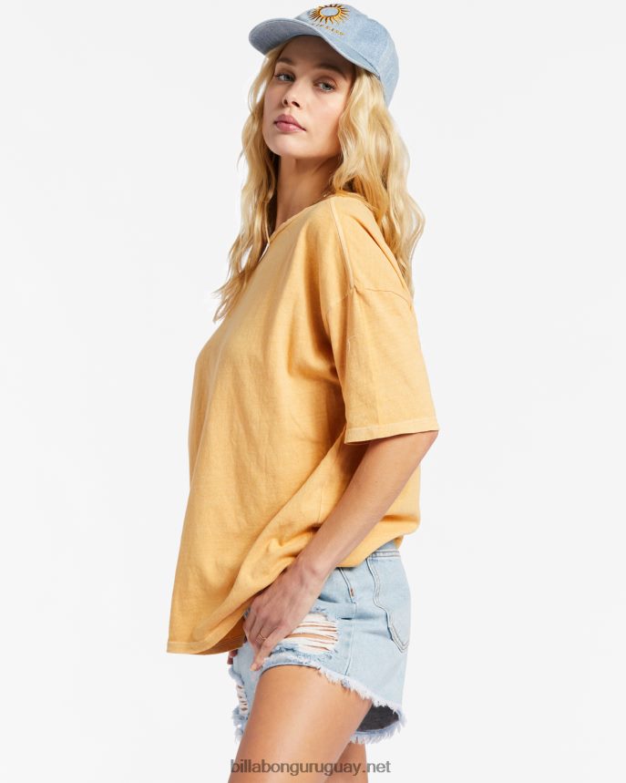 Camiseta Essentials True Boy mujer polvo de oro DR68442155 Billabong