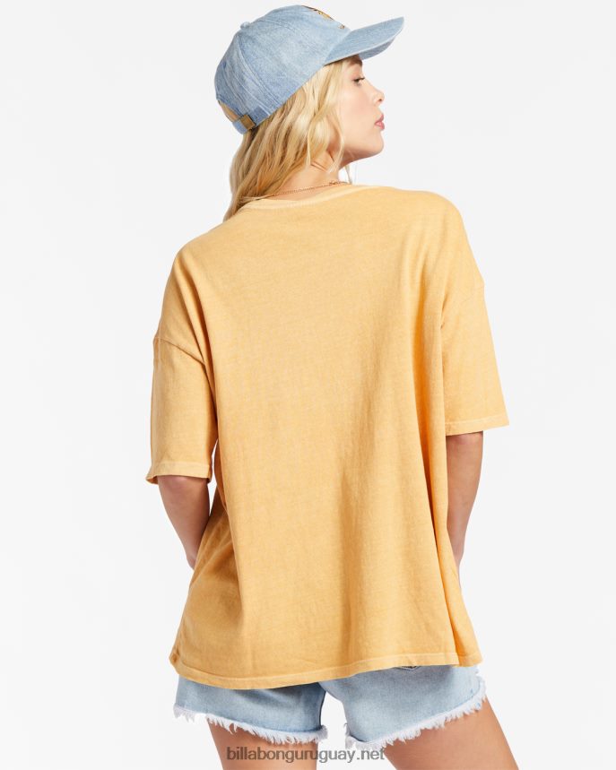 Camiseta Essentials True Boy mujer polvo de oro DR68442155 Billabong
