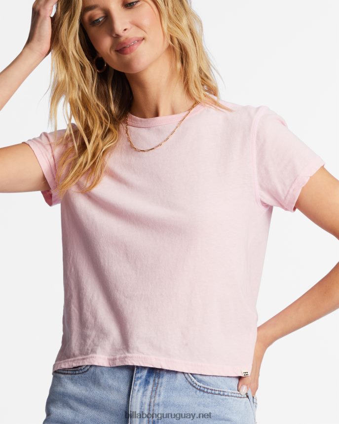 Camiseta de manga corta mejor que básica. mujer Rosa suave DR68441971 Billabong