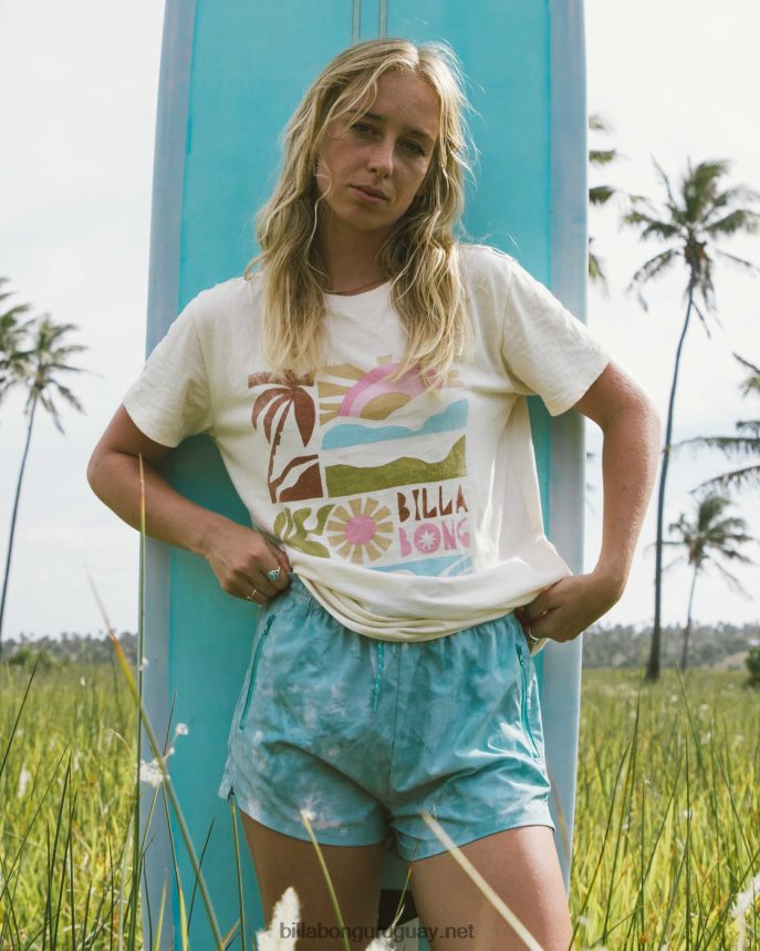 a/div tee camiseta de manga corta upf 50 mujer gorra blanca DR68441949 Billabong