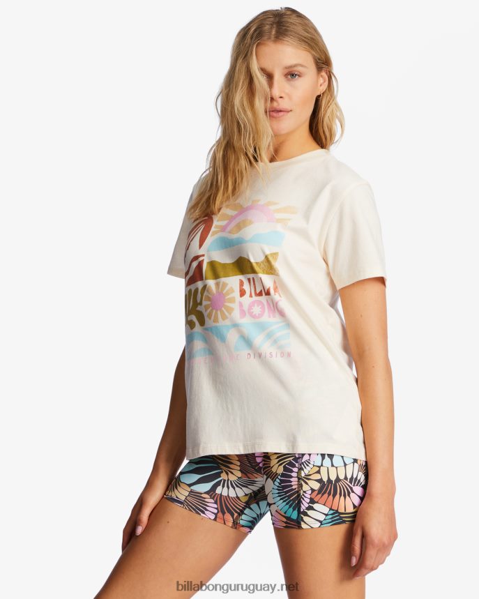 a/div tee camiseta de manga corta upf 50 mujer gorra blanca DR68441949 Billabong