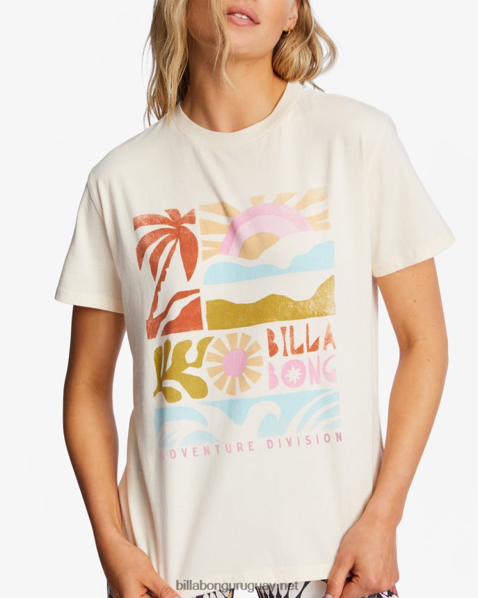 a/div tee camiseta de manga corta upf 50 mujer gorra blanca DR68441949 Billabong