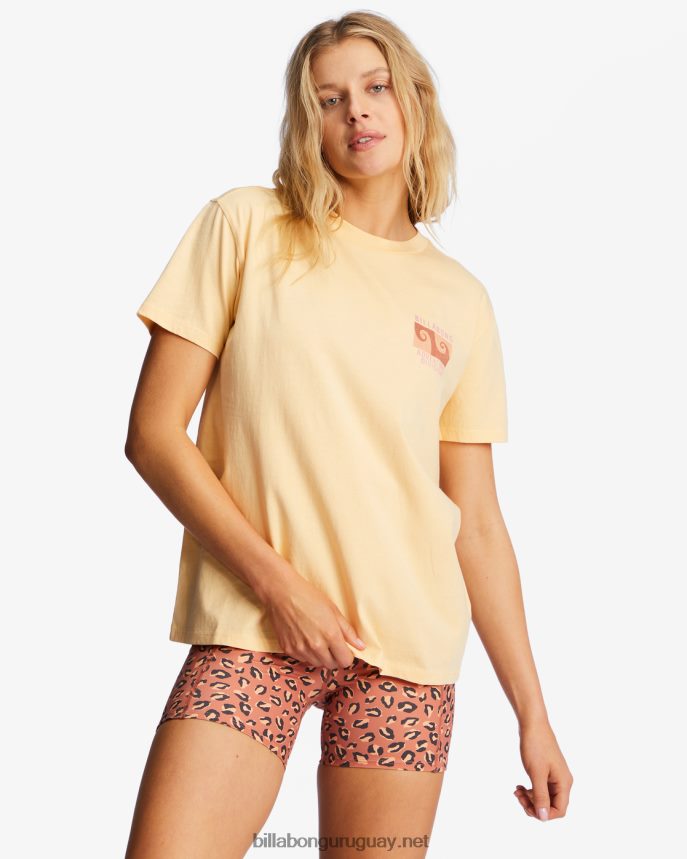 a/div tee camiseta de manga corta upf 50 mujer miel besada DR68441985 Billabong
