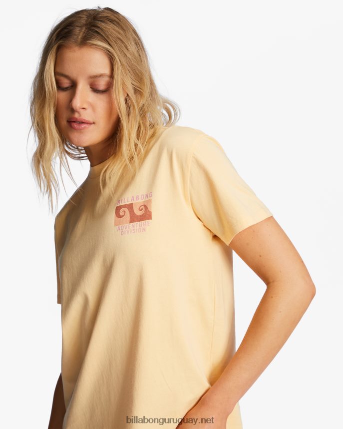 a/div tee camiseta de manga corta upf 50 mujer miel besada DR68441985 Billabong