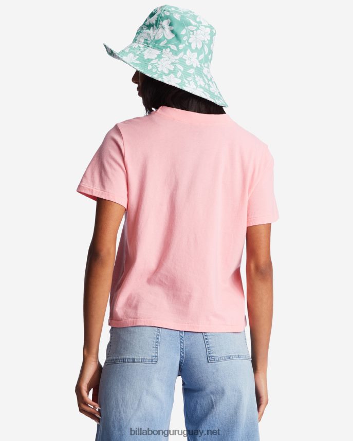 aloha para siempre camiseta mujer guiño rosa DR68442099 Billabong
