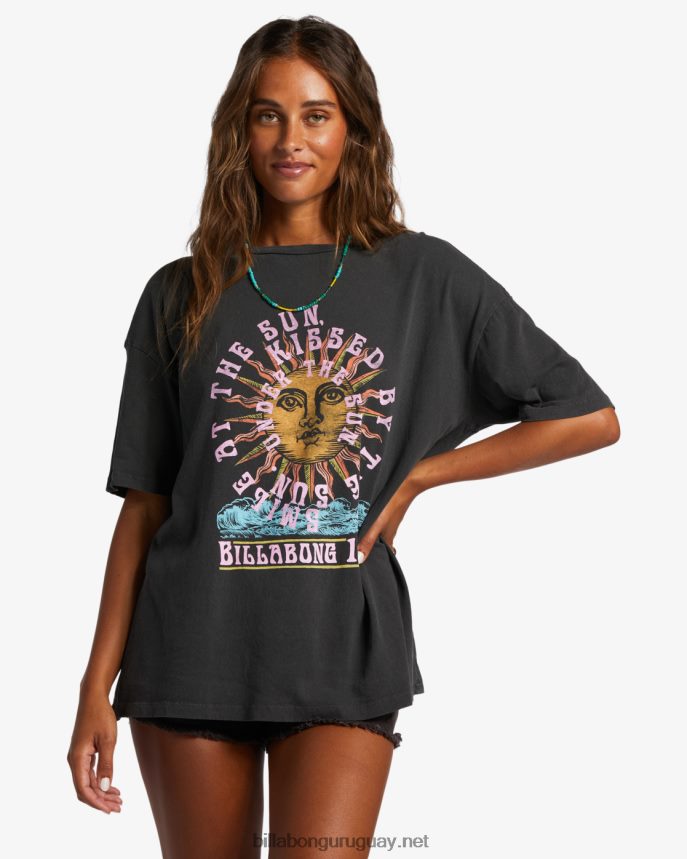 bésame camiseta mujer apagado negro DR68441910 Billabong