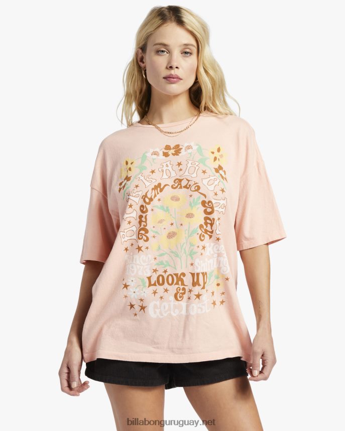 buscar camiseta oversize mujer suave y melocotón DR68441860 Billabong