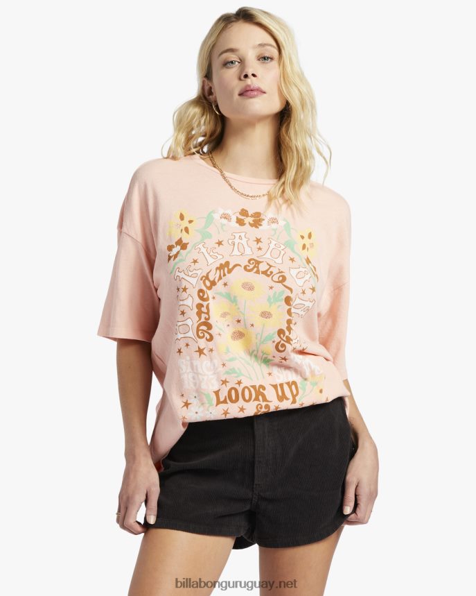 buscar camiseta oversize mujer suave y melocotón DR68441860 Billabong