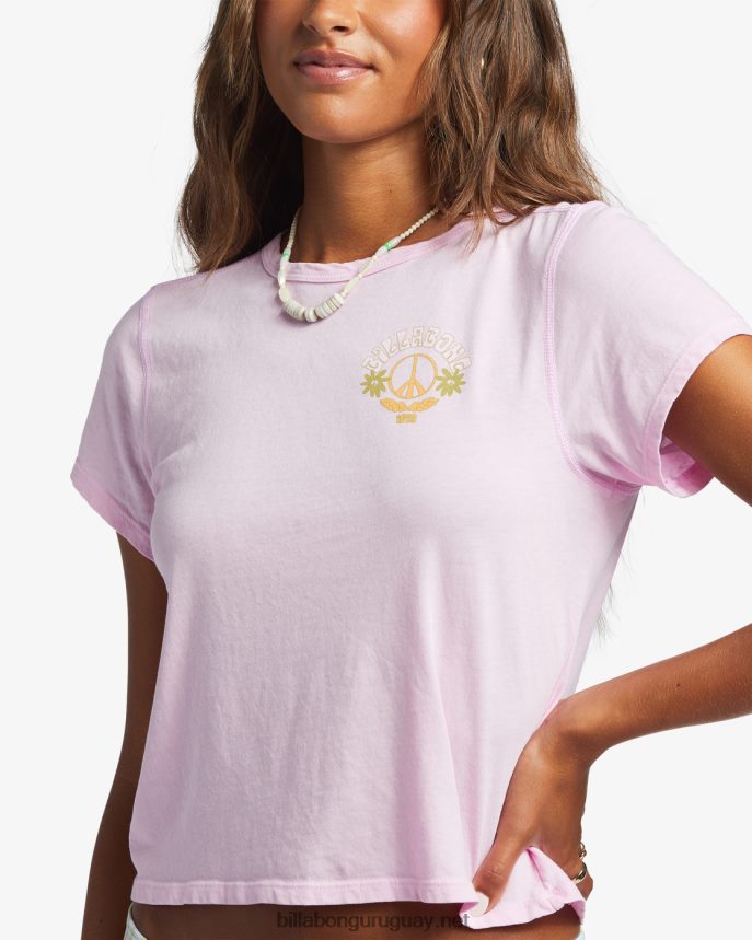 camiseta amor y luz mujer senderos de color rosa claro DR68441917 Billabong