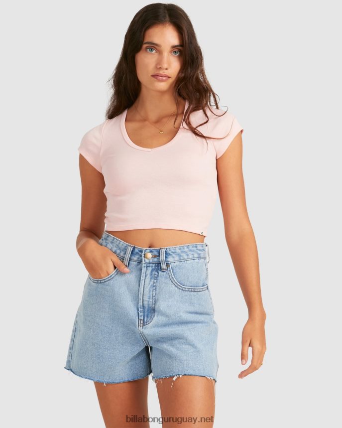 camiseta bebé uve mujer Rosa palido DR68442369 Billabong