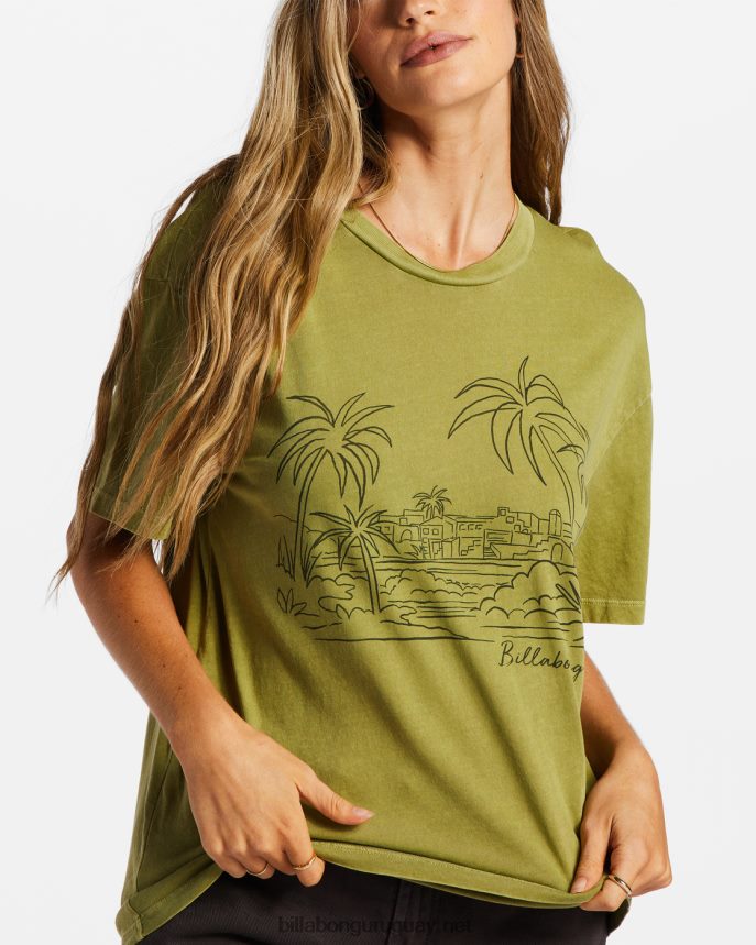 camiseta ciudad de las palmeras mujer ojos verdes DR68442042 Billabong