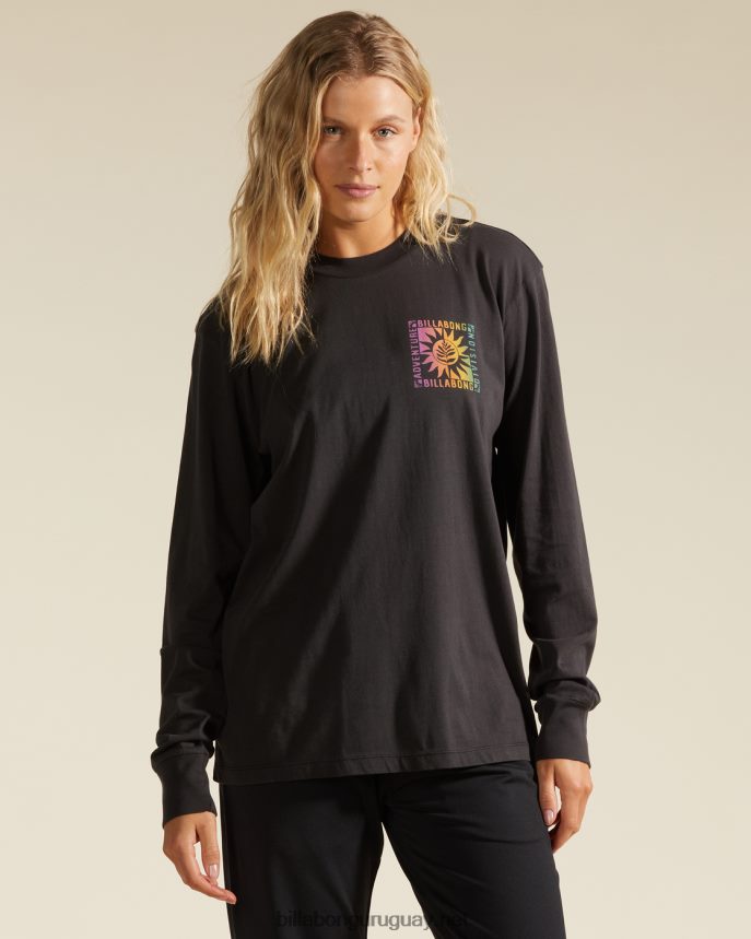 camiseta de manga larga mujer apagado negro DR68442208 Billabong