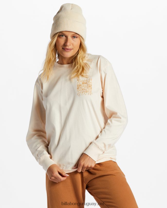 camiseta de manga larga mujer gorra blanca DR68442085 Billabong