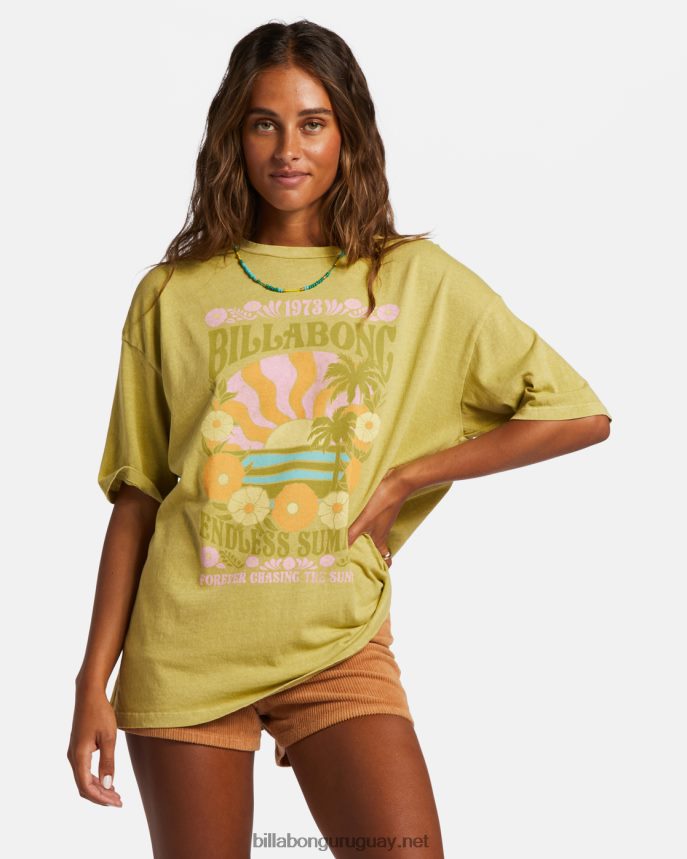 camiseta de verano sin fin mujer algas marinas DR68441902 Billabong