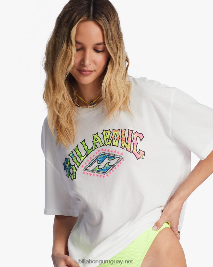 camiseta extragrande pipe new boy mujer cristal de sal DR68441998 Billabong