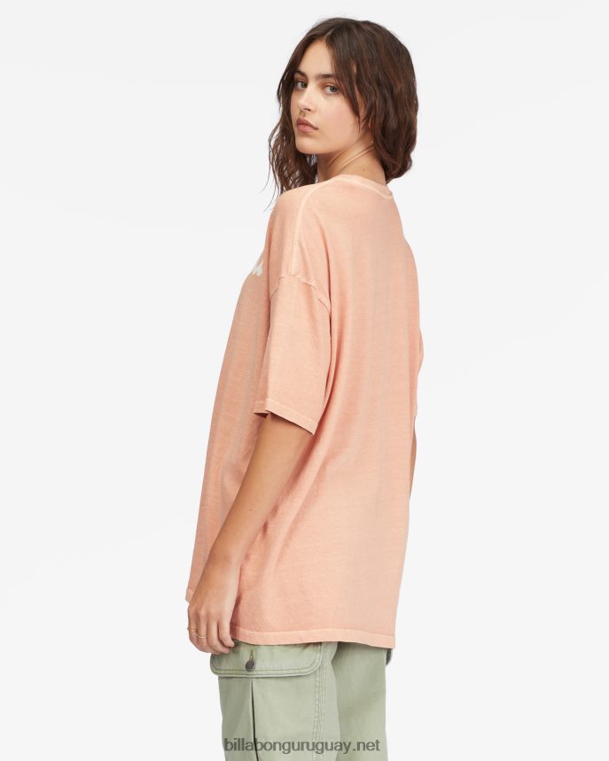 camiseta novio tierra de leche y miel mujer rosa de piedra DR68442271 Billabong