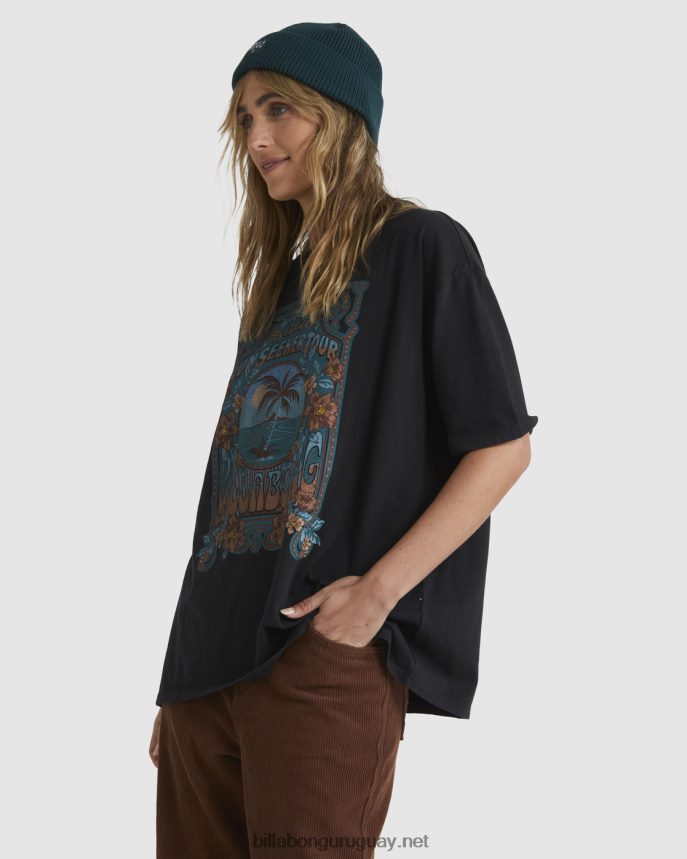 camiseta oversize de gira mujer apagado negro DR68441888 Billabong