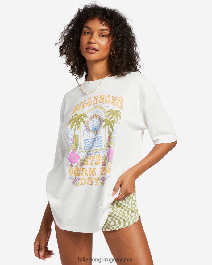 camiseta oversize dream all day mujer cristal de sal DR68441825 Billabong