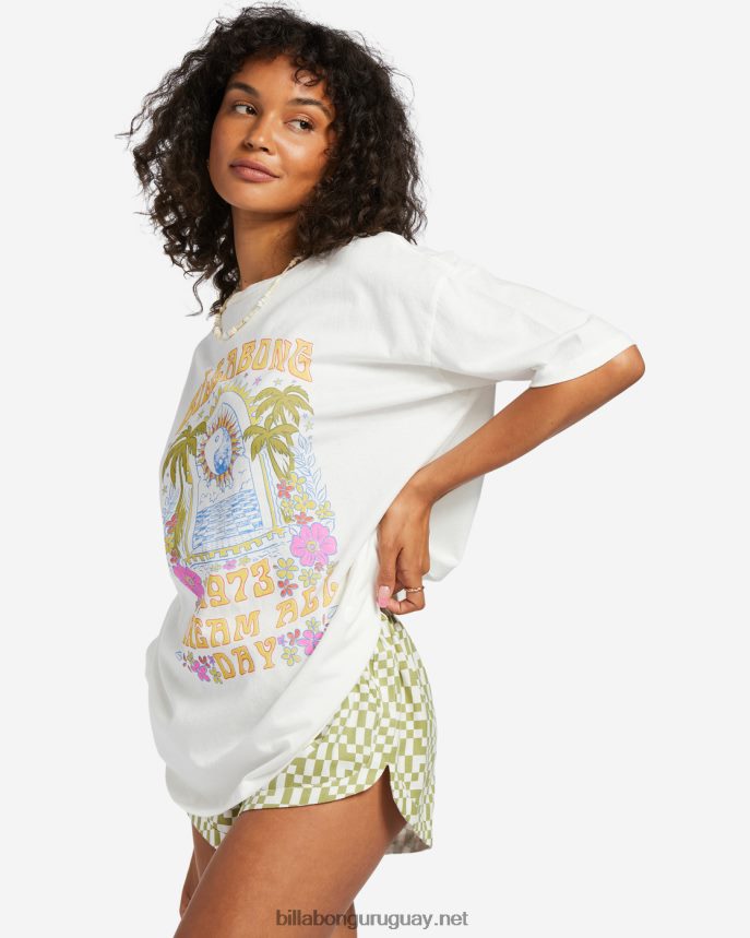 camiseta oversize dream all day mujer cristal de sal DR68441825 Billabong