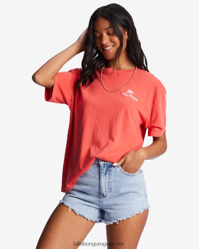 camiseta oversize la playa mujer amapola brillante DR68441944 Billabong