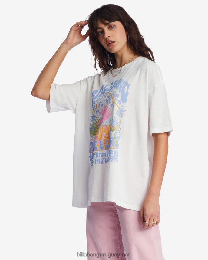 camiseta oversize paz y amor mujer cristal de sal DR68441925 Billabong