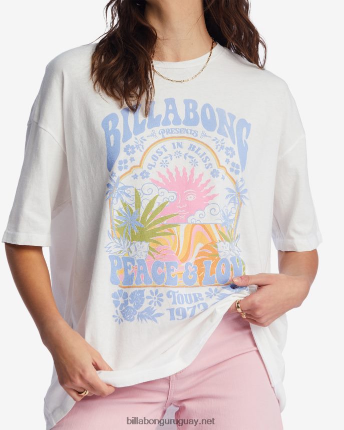 camiseta oversize paz y amor mujer cristal de sal DR68441925 Billabong