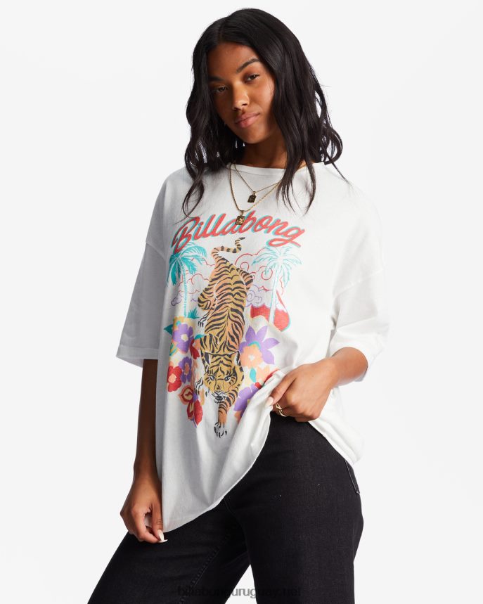 camiseta oversize tigre fácil mujer cristal de sal DR68442094 Billabong