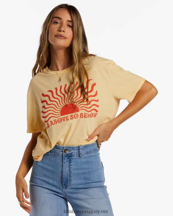 como arriba es abajo camiseta mujer suero de la leche DR68442026 Billabong