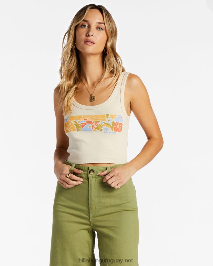 deja crecer el amor camiseta mujer blanco antiguo DR68442056 Billabong