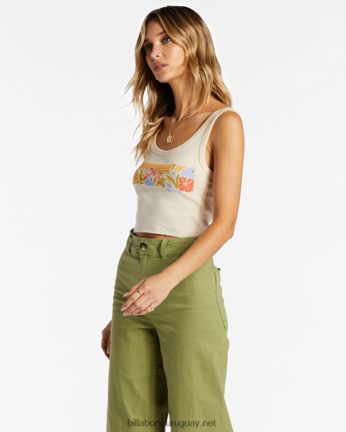 deja crecer el amor camiseta mujer blanco antiguo DR68442056 Billabong