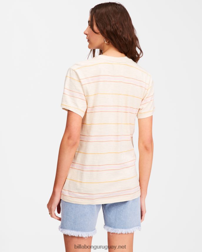 haz un viaje camiseta a rayas mujer blanco antiguo DR68442357 Billabong