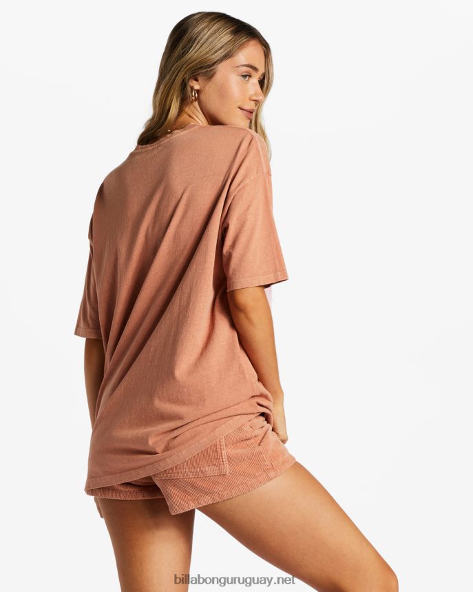 la paz sea la camiseta del viaje mujer amanecer rosa DR68442040 Billabong