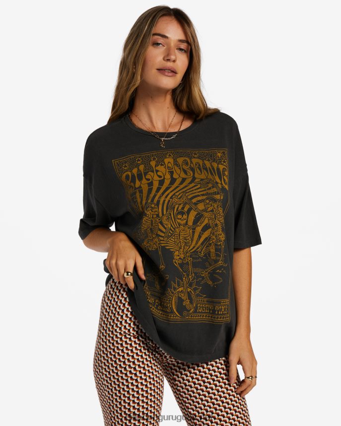 lugar correcto momento correcto camiseta mujer apagado negro DR68442035 Billabong