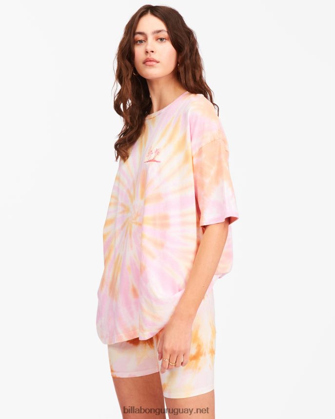 playera de manga corta true boy surf mujer teñido anudado DR68442362 Billabong