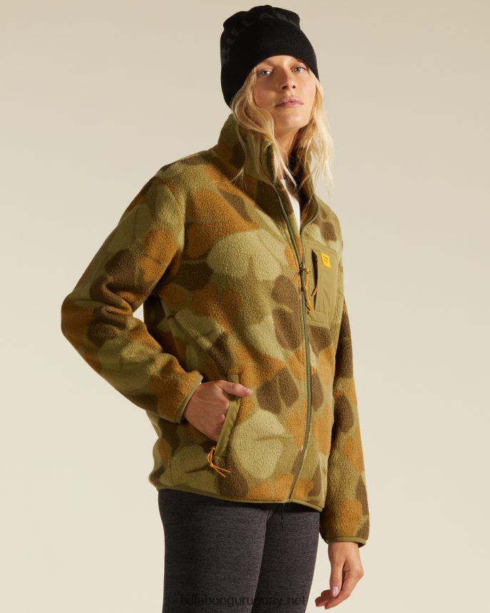 a/div switchback full zip 2 chaqueta con cremallera mujer camuflaje DR68442248 Billabong