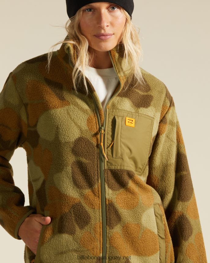 a/div switchback full zip 2 chaqueta con cremallera mujer camuflaje DR68442248 Billabong