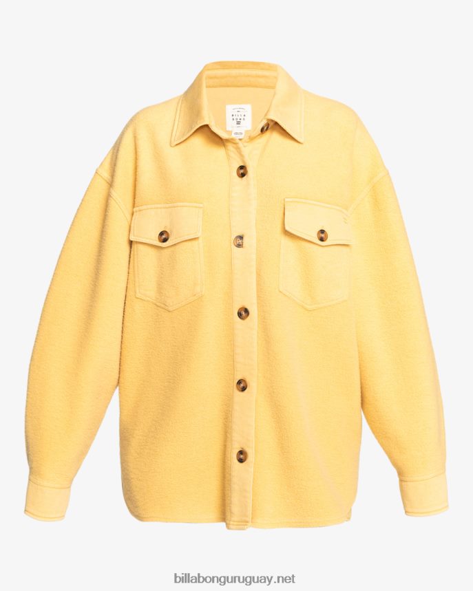 chaqueta extragrande con botones anytime shacket mujer Costa Dorada DR68442116 Billabong