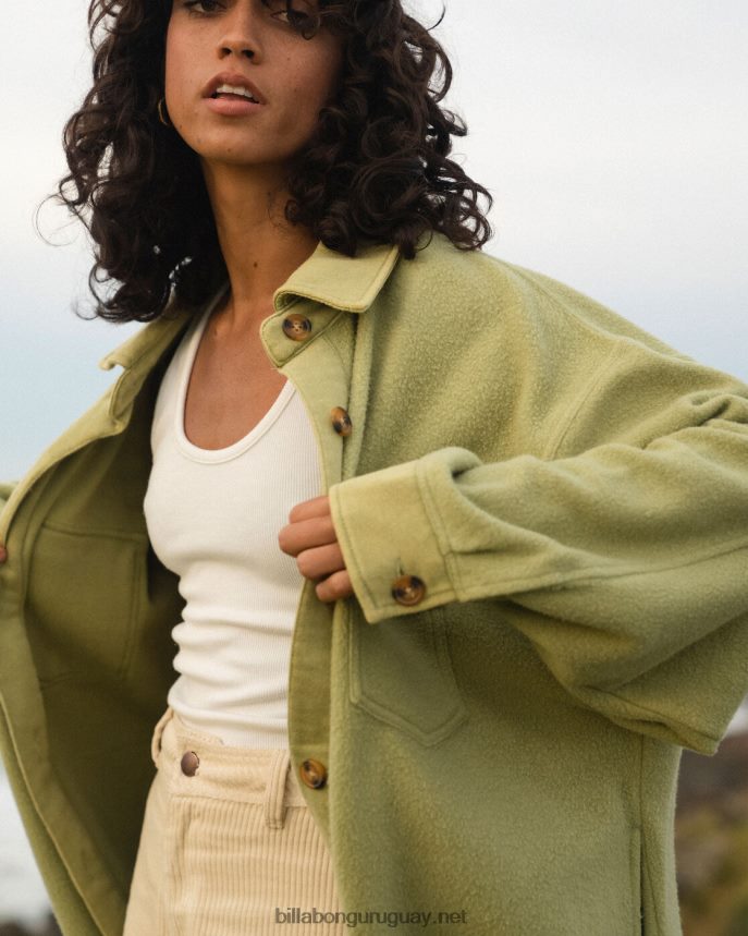 chaqueta extragrande con botones anytime shacket mujer palta DR68441963 Billabong