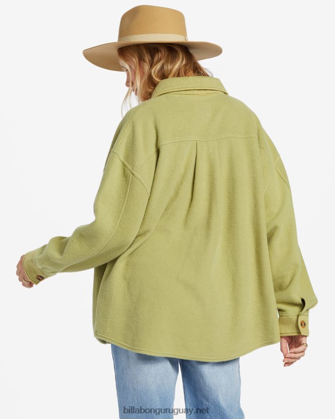 chaqueta extragrande con botones anytime shacket mujer palta DR68441963 Billabong