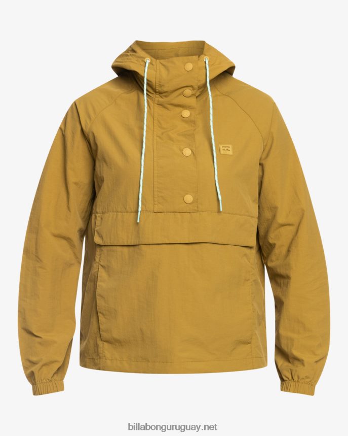 sendero a lo largo de la chaqueta anorak mujer mas musgo DR68441924 Billabong