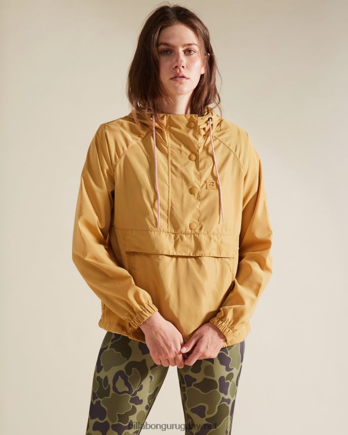 a / div sendero a lo largo de la falda del suéter anorak mujer Miel salvaje DR68442360 Billabong